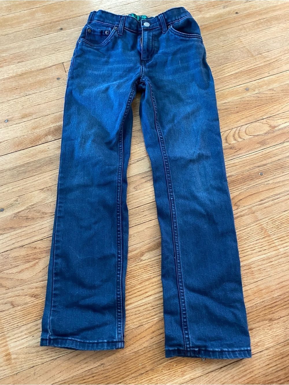 Levi’s Sz 12 Classic 511 Boys Dark Blue Straight Leg Jeans adjustable waist